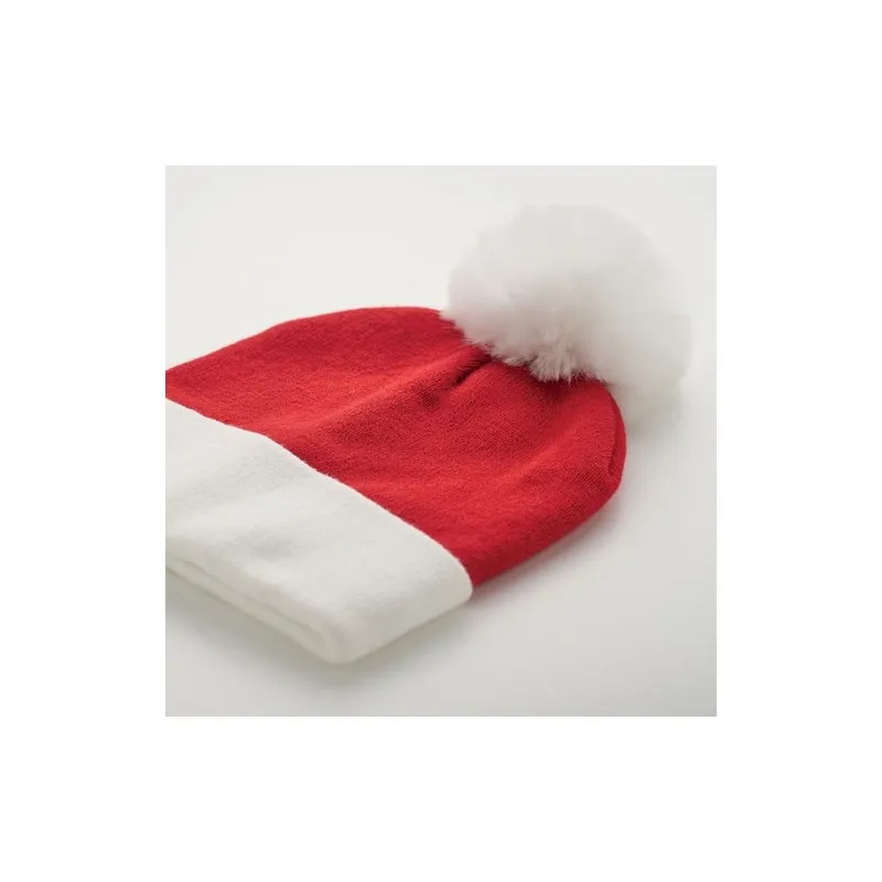 Bonnet de Noël Tricoté MENSA avec Pompon