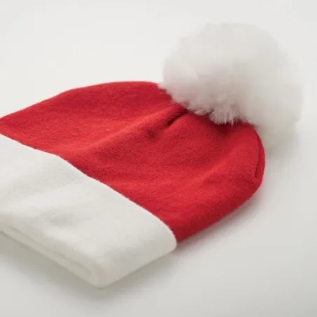 Bonnet de Noël Tricoté MENSA avec Pompon