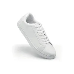 Baskets en PU Taille 41 - Confort et Style Blanc 2