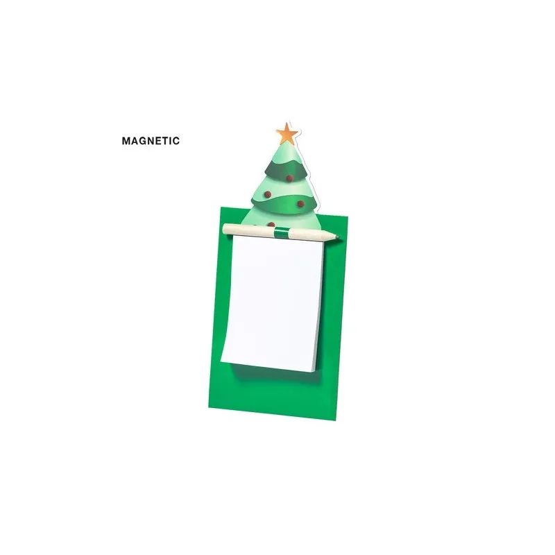 Magnet Clemen : Bloc-notes Arbre de Noël
