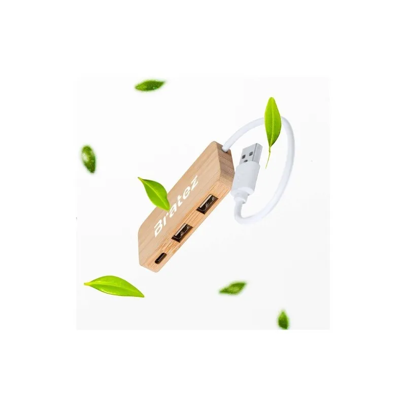 Port USB Norman en Bambou - Éco-Responsable et Pratique