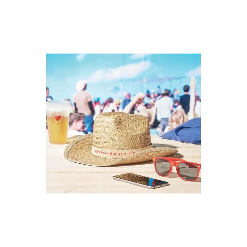 Chapeau cow-boy en paille TEXAS pas cher