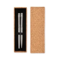 Stylos en Acier Inoxydable Recyclé GRAZ SET 2