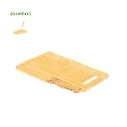 Planche à Découper Seslat en Bambou avec Couteau