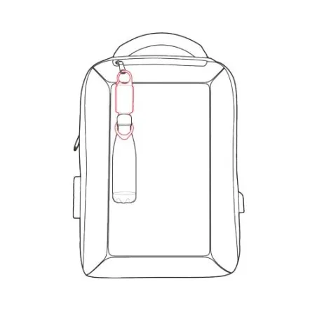 Porte-bouteille lumineux avec sécurité