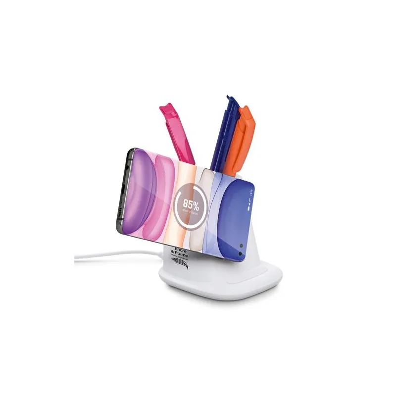 Chargeur Induction & Pot à Crayons Multifonction