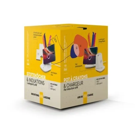 Chargeur Induction & Pot à Crayons Multifonction