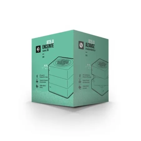 Enceinte Cube Haut-Parleur BT5.0 Sans Fil