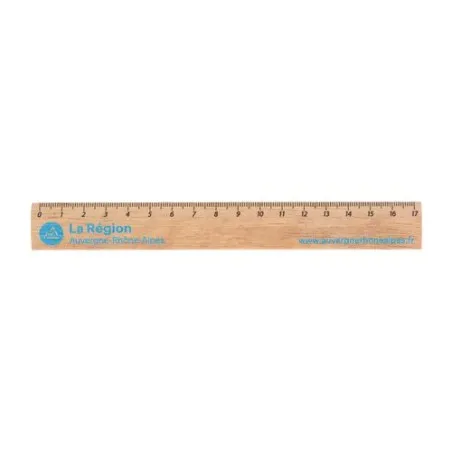 Règle Éco en Bois 17 cm - Durable et Personnalisable