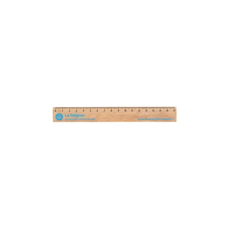 Règle Éco en Bois 17 cm - Durable et Personnalisable