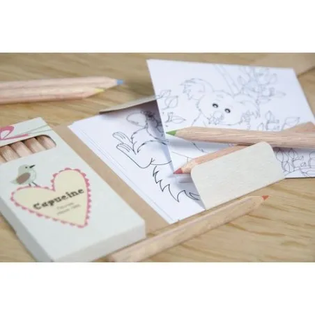 Kit de Colorage 6 Crayons Écolo