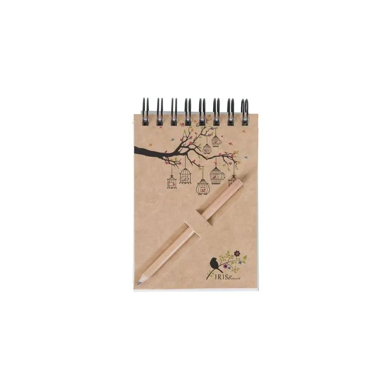 Bloc-Notes A7 Écologique avec Crayon Agenda