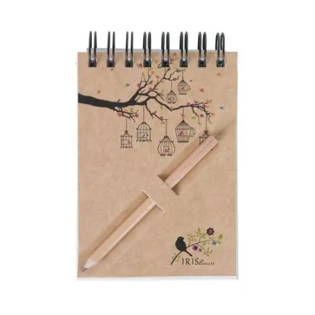 Bloc-Notes A7 Écologique avec Crayon Agenda