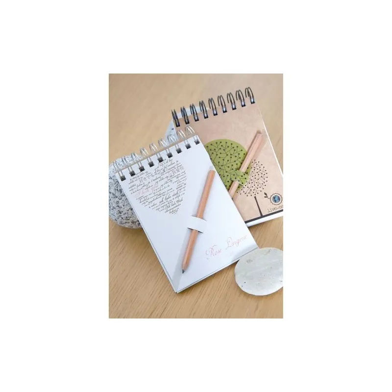 Bloc-Notes A7 Écologique avec Crayon Agenda