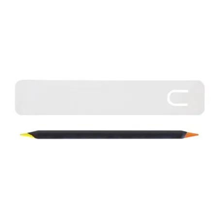 Kit Bureau Bi-Couleur avec Règle et Crayon Fluo