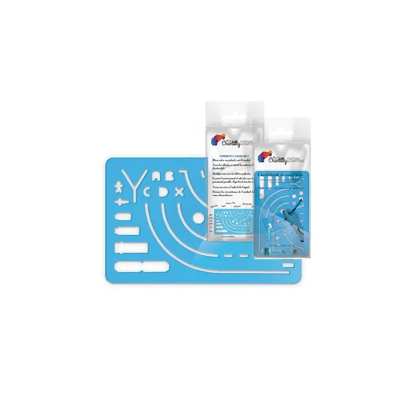 Set Règle Normographe 125x80 mm - Outil de Constat