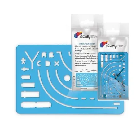 Set Règle Normographe 125x80 mm - Outil de Constat