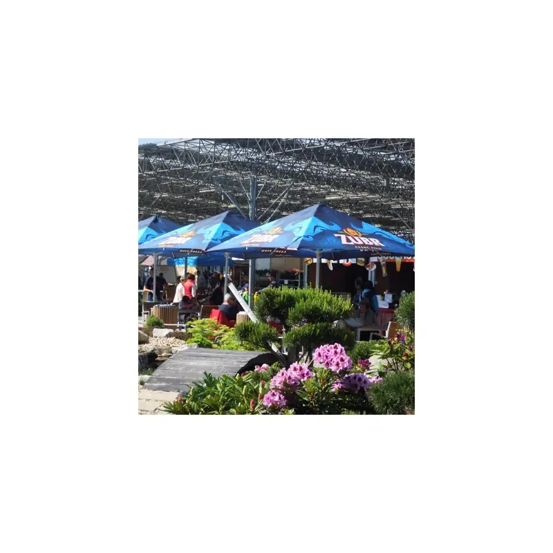 Parasol carré 3,5x3,5m publicitaire