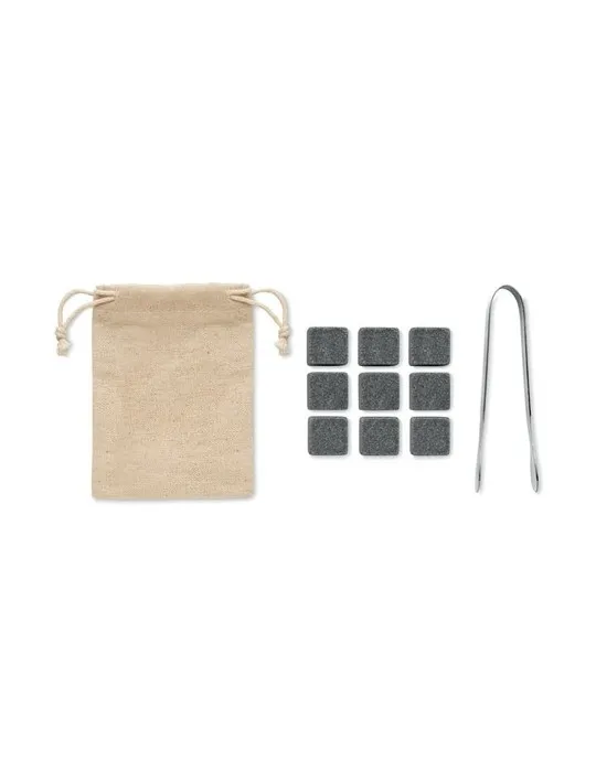 9 cubes-glaçons en pierre DUNDALK - Fraîcheur durable