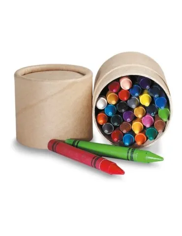 Etui 30 Crayons Cire STRIPER - Couleurs Éclatantes 2
