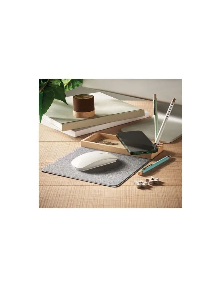 Chargeur sans fil bambou 15W PANDU - Écolo et Pratique