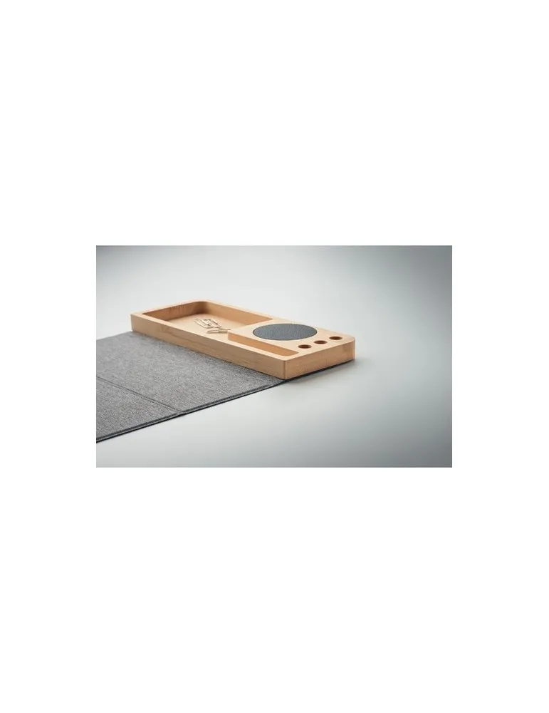 Chargeur sans fil bambou 15W PANDU - Écolo et Pratique