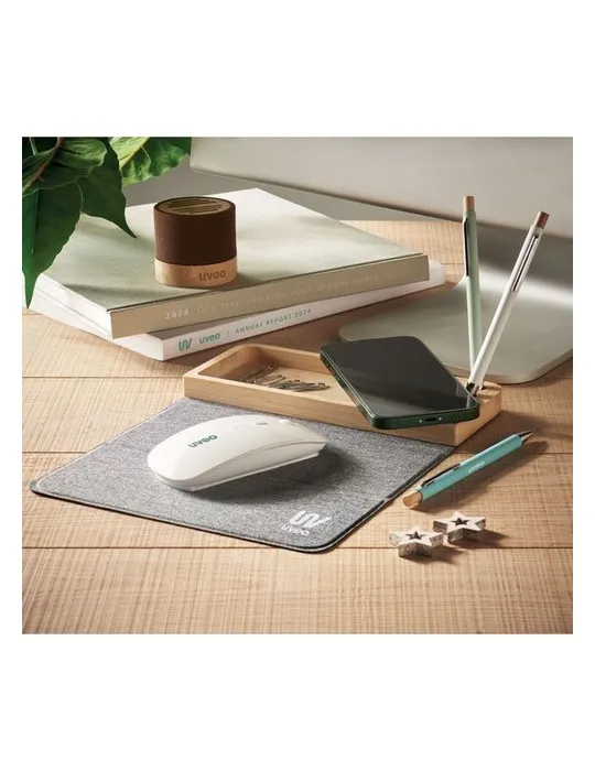 Chargeur sans fil bambou 15W PANDU - Écolo et Pratique