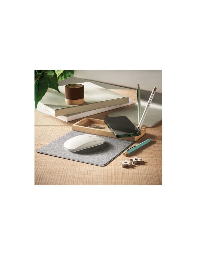 Chargeur sans fil bambou 15W PANDU - Écolo et Pratique