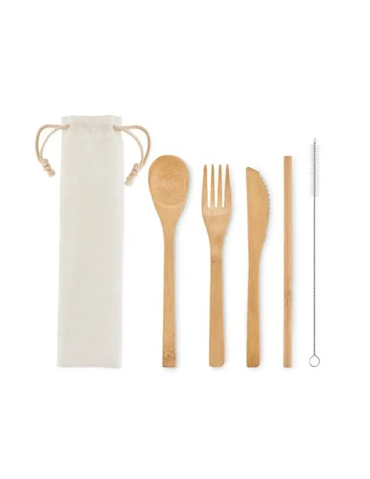 Couverts en Bambou Réutilisables - SETSTRAW