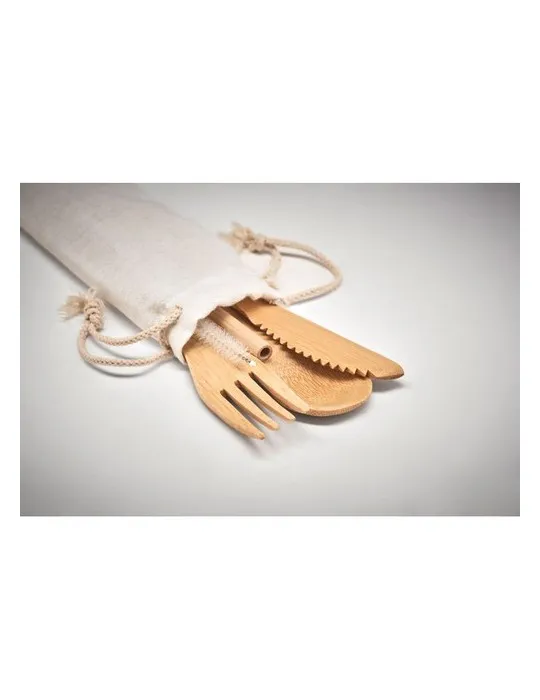 Couverts en Bambou Réutilisables - SETSTRAW