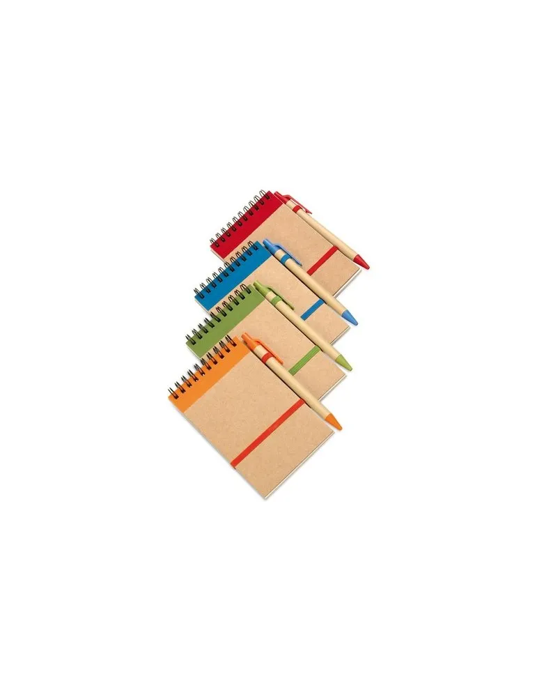 Bloc-notes Recyclé SONORA avec Stylo Personnalisé