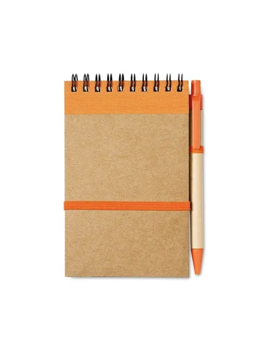 Bloc-notes Recyclé SONORA avec Stylo Personnalisé