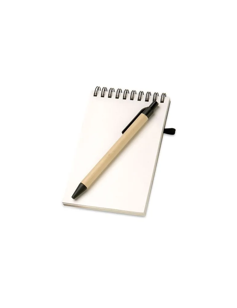 Bloc-notes Recyclé SONORA avec Stylo Personnalisé