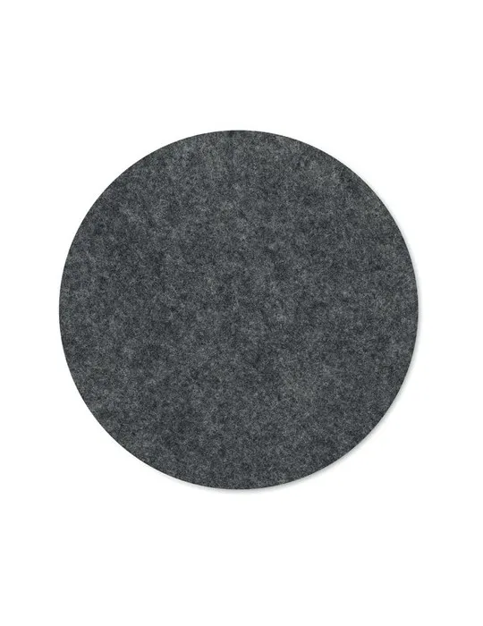 Sous-verre rond en feutre RPET - Écologique et Chic