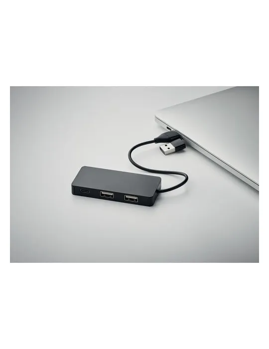Hub USB 3 Ports avec Câble 20cm - HUB-C