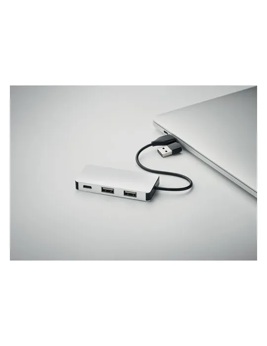 Hub USB 3 Ports avec Câble 20cm - HUB-C