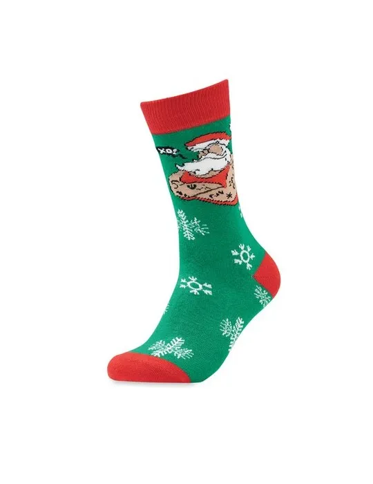 Chaussettes de Noël Joyful L - Écologiques et Festives