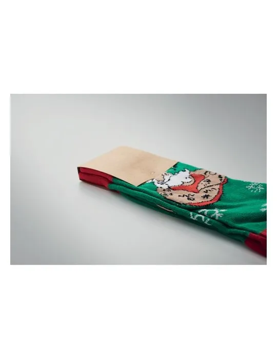 Chaussettes de Noël Joyful L - Écologiques et Festives