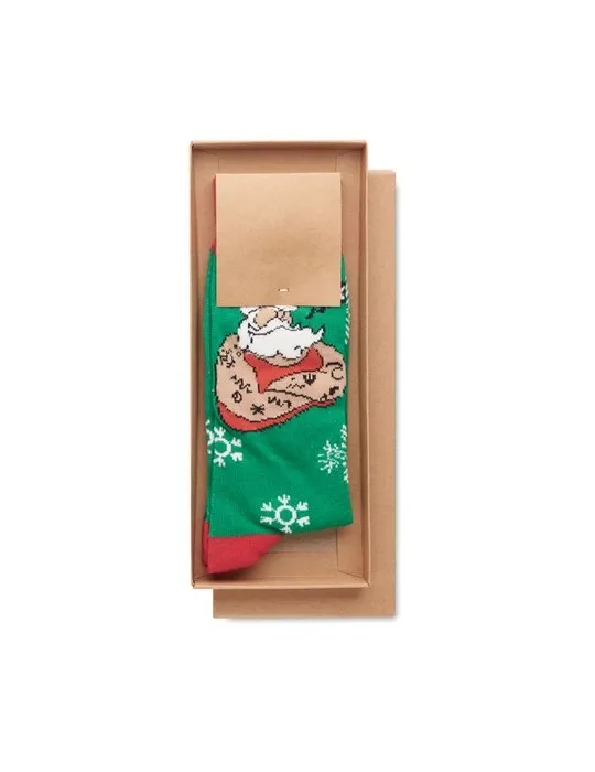 Chaussettes de Noël Joyful L - Écologiques et Festives