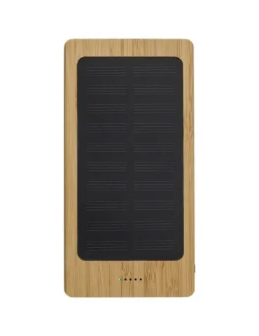 Power bank solaire en bambou, 8 000mAh Joan