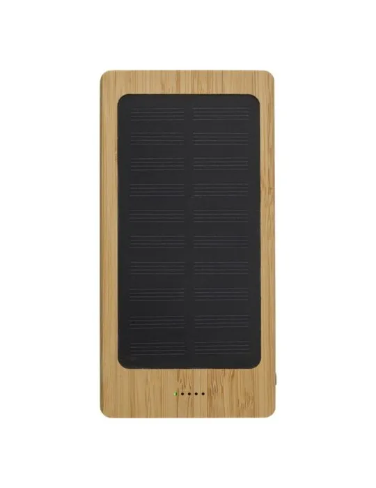 Power bank solaire en bambou, 8 000mAh Joan