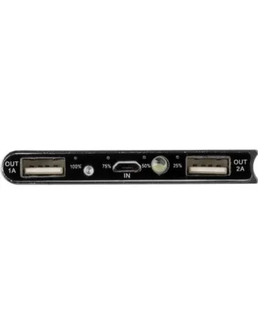 Power bank solaire en aluminium, 8 000mAh Adriana 2