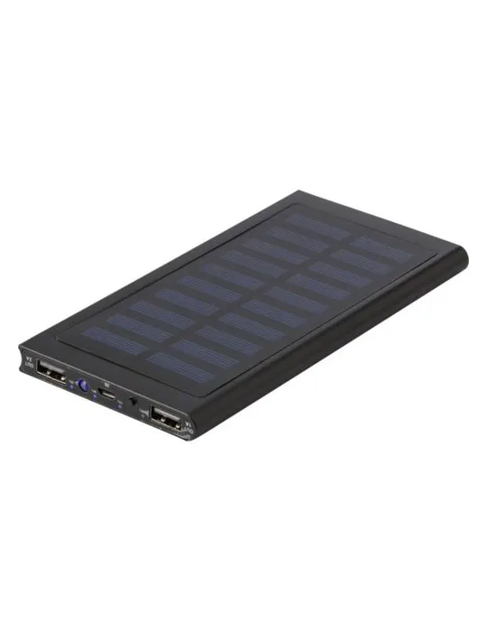 Power bank solaire en aluminium, 8 000mAh Adriana