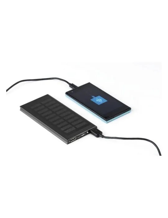 Power bank solaire en aluminium, 8 000mAh Adriana