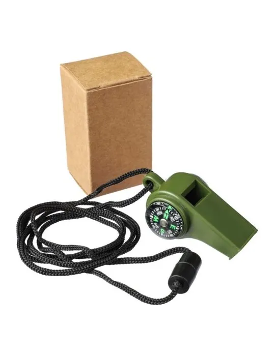Sifflet avec boussole et thermomètre en PP Damon Personnalisé