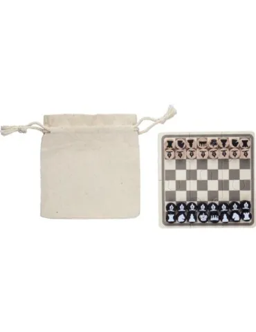 Jeu d'échecs et de dames en bois Hank