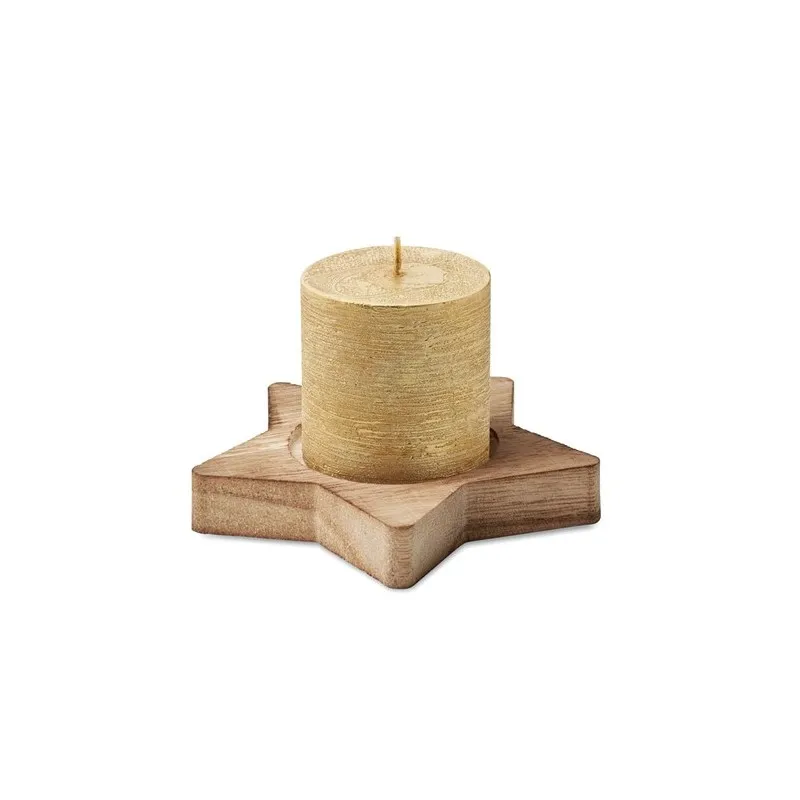 Bougeoir Étoile avec Bougie Lotus – Élégance et Ambiance