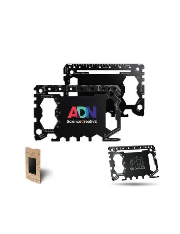 Badge porte-badges rétractable coqué en métal publicitaire