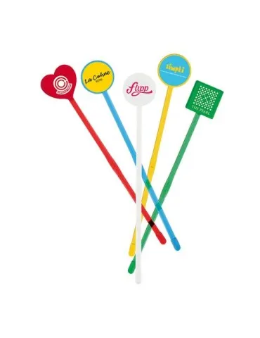 Agitateur cocktail cœur spatule personnalisé 190 mm