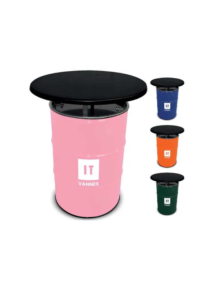 Baril table stratifié 80 couleur personnalisé pas cher